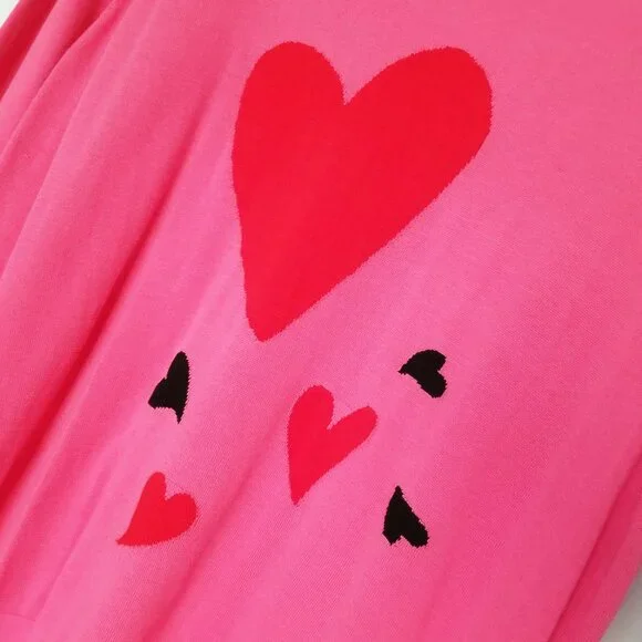 Chico’s Big Heart Pink Pullover Sweater Lightweight Jumper Plus Size XXL $90 - Picture 9 of 16